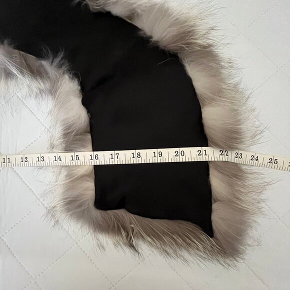 Fox Fur Collar - Silver Grey and Cream Colour - Vintage - Authentic - Picture 13 of 14
